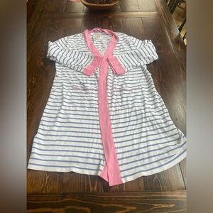 Ready or Not Robe - Park City Periwinkle Stripe *sash missing*